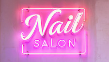 Nail Salon  Neon Look  Metal sign, Nail Salon  Plaque, Neon Look Sign
