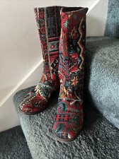 Desigual Boots Tapestry Print 