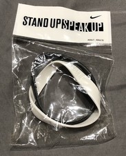 NIKE 2005 Stand Up Speak Up Wristbands. Black And White. Brand New. Sealed. Rare