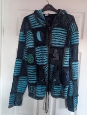 Blue Pixie Hood Zip Up Hoodie