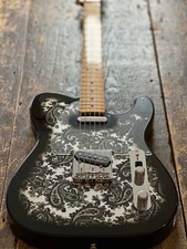 Fender Japan Telecaster Ltd FSR Run Black Paisley 1969 Reissue w/ Docs & Case Nr