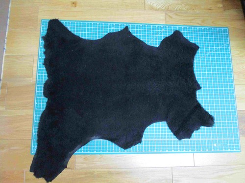 Jet black short - black, curly
