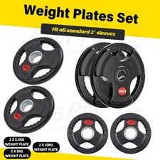 2x Cast Iron Weight Plates Set