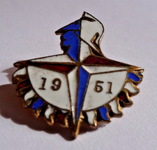 1951 FESTIVAL OF BRITAIN SOUVENIR ENAMEL PIN BADGE
