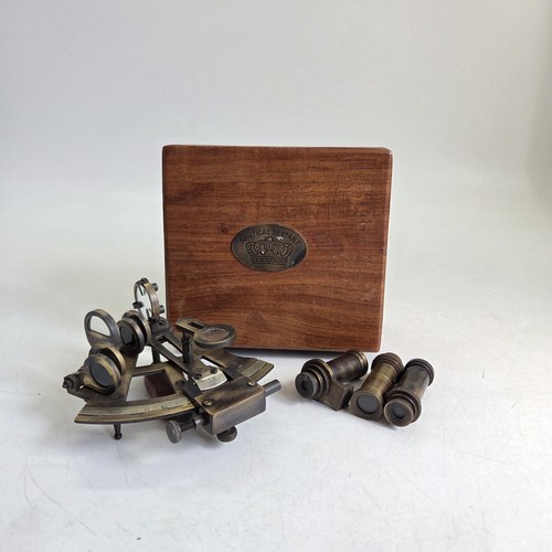 Brass nautical sextant vintage - sextant,