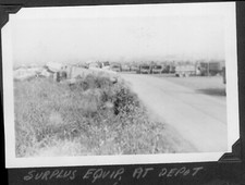 1945 WWII GI's salvage yards &