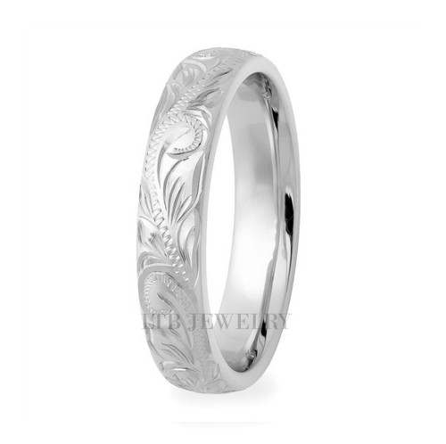 Hand engraved platinum - engraved,