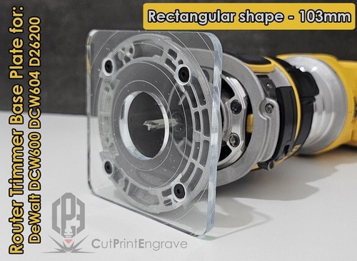 Rectangular shape router base - rectangular,