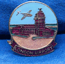Vintage London Airport Enamel