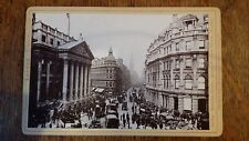 1890'S ANTIQUE CABINET CARD PHOTOGRAPH - VICTORIA STREET LONDON  CLARKE & DAVIES