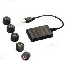 Tire Pressure Monitoring System Spare Tyre External 5 Sensors Real-time USB TMPS