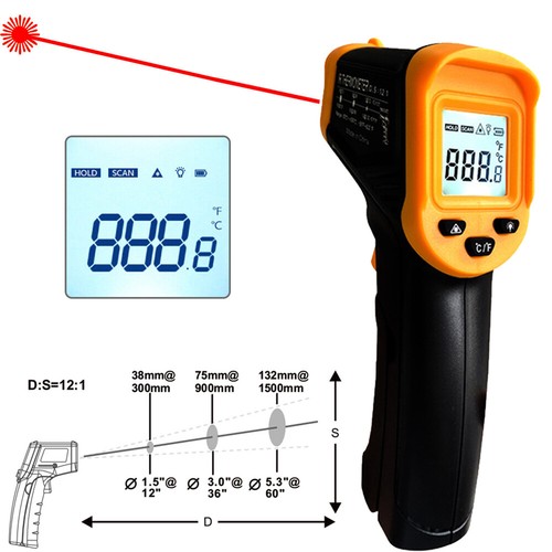 550 digital ir - -50℃～550℃,