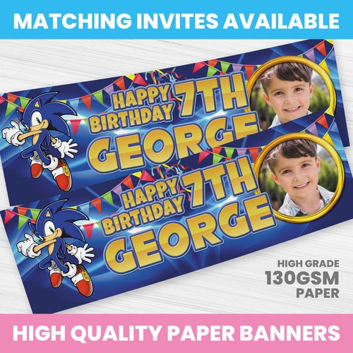 Sonic birthday banner - birthday,