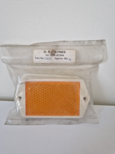 Vintage reflectors amber x - 4",