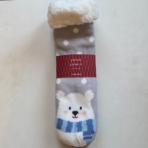 John lewis polar bear slipper - john,