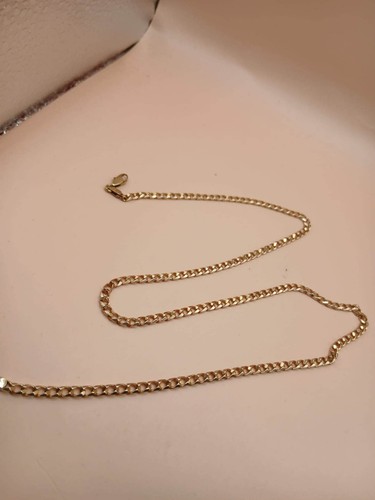 Carat gold curb link - curb, 19