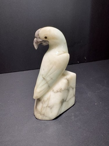 Vintage alabaster parrot bird - vintage,