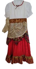 Gypsy Cutie Fortune Teller Gypsy Costume Dress Up NWT Girls M 8-10 Halloween