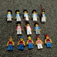 Genuine LEGO Minifig Bundle - 13 old minifigures - Pirates - Imperial Soldiers