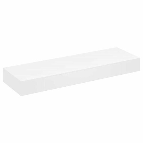 White mdf floating wall - white,
