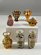 Collection of Dolls house miniature vases, Oriental, Venetian