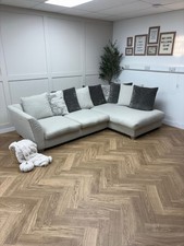 Oatmeal DFS Pillow Back Right Hand Chaise Sofa - Delivery Available