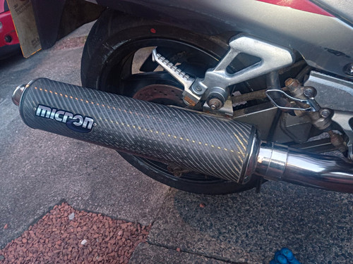 Micron carbon fibre exhaust - micron,