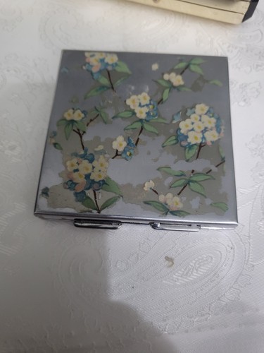 Vintage zenette powder compact - vintage,
