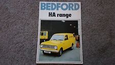 BEDFORD HA VAN SALES BROCHURE