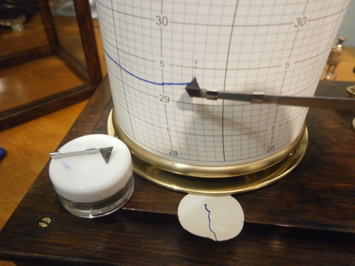 Barograph metal nib for ink - for,