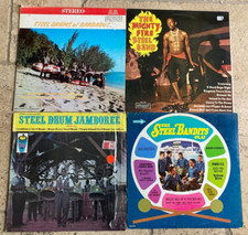 4x STEEL DRUM VINYL LP RECORD