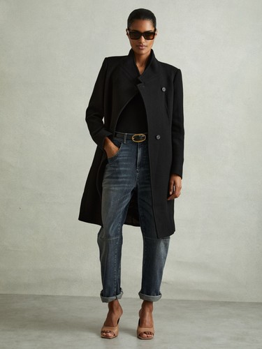 Reiss womens black wool - womens,