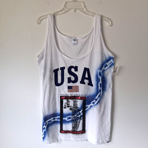 New hand painted tank - new,