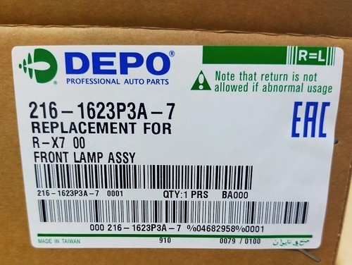Depo front bumper lamp - front,