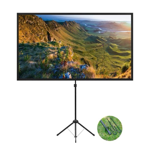 Projector screen with stand - with,