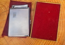 Stunning COLIBRI Monopol Vintage Cigarette Case Combination .Working LIGHTER