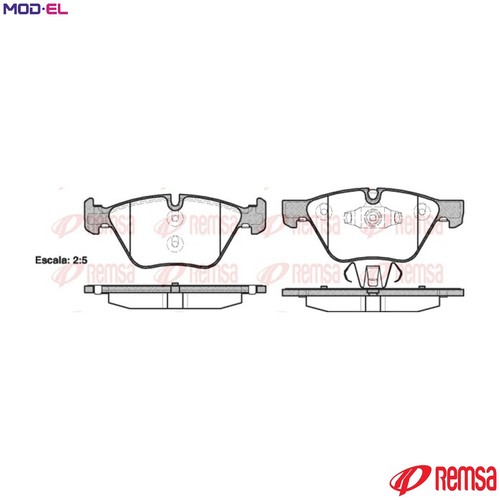 Brake pad set disc - set,