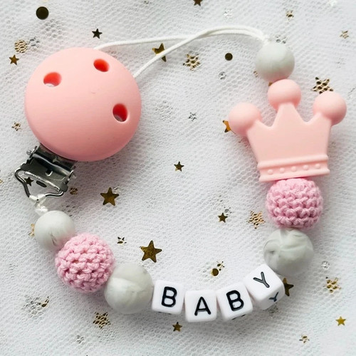 Personalised dummy clip wooden - personalised,