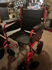 Wheelchair ~ Days Escape Lite Compact Transport Wheelchair ~ Red (USED)