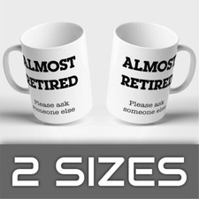 RETIRED FUNNY MUG coffee tea gift birthday present joke