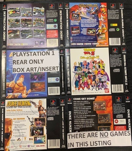 Playstation one ps1 rear box - playstation, one-ps1-rear