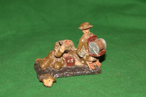 Vintage elastolin ww1 soldiers - vintage,