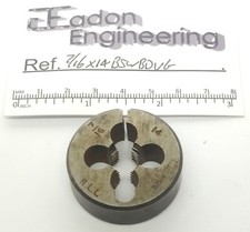 7/16" x 14TPI BSW (British Standard Whitworth) Button Die, HSS. By top brands.