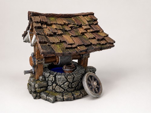 28mm village well fantasy - well,