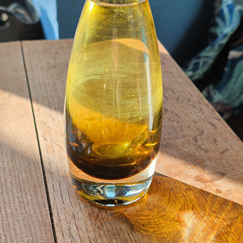 Vintage amber yellow art - amber,