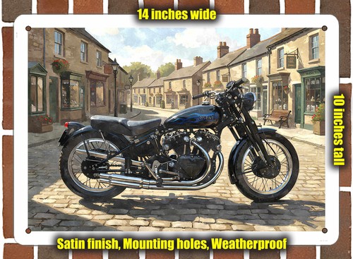 Metal sign 1949 vincent - metal,