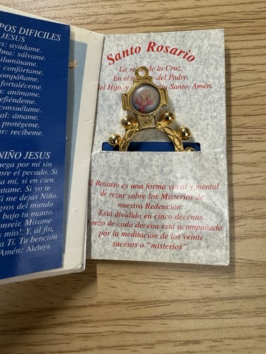 Vintage rosary ring attached - rosary,