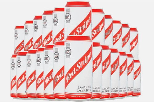 Red stripe lager case - stripe, 24