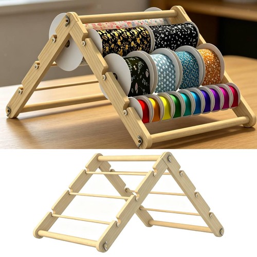 Wooden ribbon storage - storage, rack