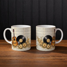 Acoustic Guitar Mug 11oz Vinyl